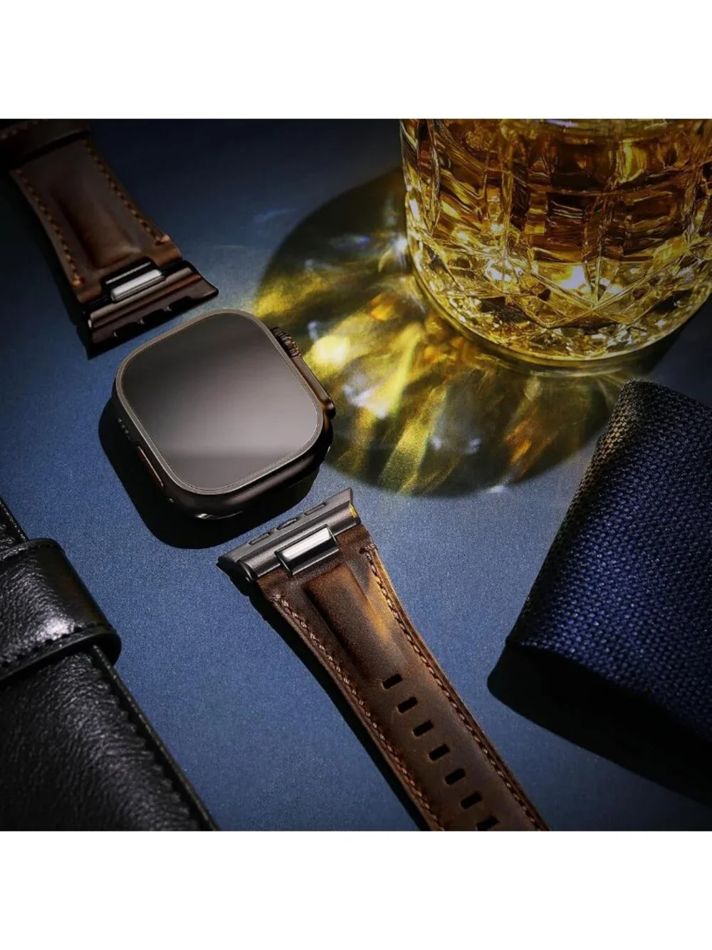 Handcrafted Leather Band for Apple Watch Ultra & Series 1-3 | Adjustable, Quick